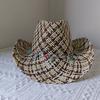 Lake Blue Cowboy Straw Hat 2023 Western Cowboy Sun Hat Spring Knight Hat Unisex Jazz Hat Summer Wide Brimmed Hat Sombrero Hombre