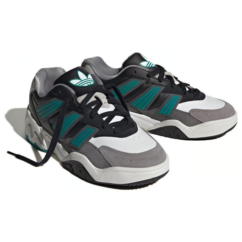 Adidas Originals Court Magnetic Anti-Slip Wear-Resistant Mid-Top Skateboard Shoes Unisex Black White Gray Sneakers IF5378