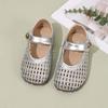 Girls Soft Sole Summer Sandals Closed Toe Breathable Woven Design Adjustable Strap Comfortable Fit Lightweight Shoes for Toddlers and Kids