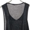 Y's for Living Made In Japan No Sleeve Sweater Black Knit Women Used