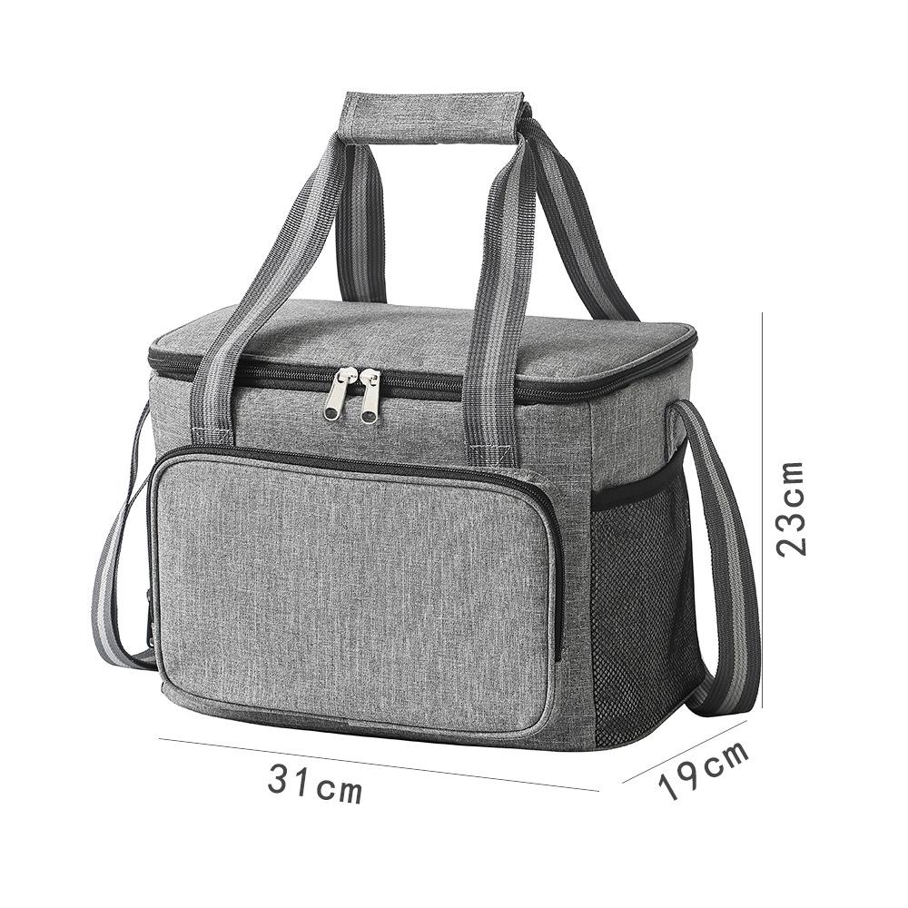Portable Oxford Cloth Insulated Lunch Tote - Large Capacity Ice Pack Bag for Outdoor Use