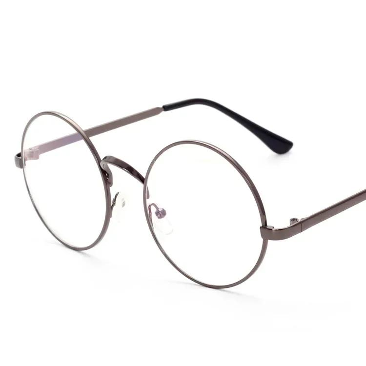 Cosplay Anime Frame Round Metal Flat Retro Art Glasses Adult Children Gift Clothing Props Men Women Dress Up De Grau