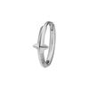 Men's Trendy Silver Stud Earrings: High-End Punk Style Ear Hoops