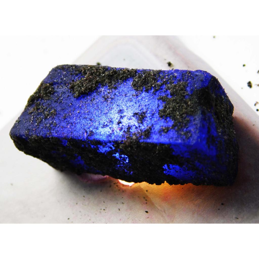 Raw Rough 141.65 Carat Natural Uncut Sapphire Blue CERTIFIED Loose Gemstone A-2073