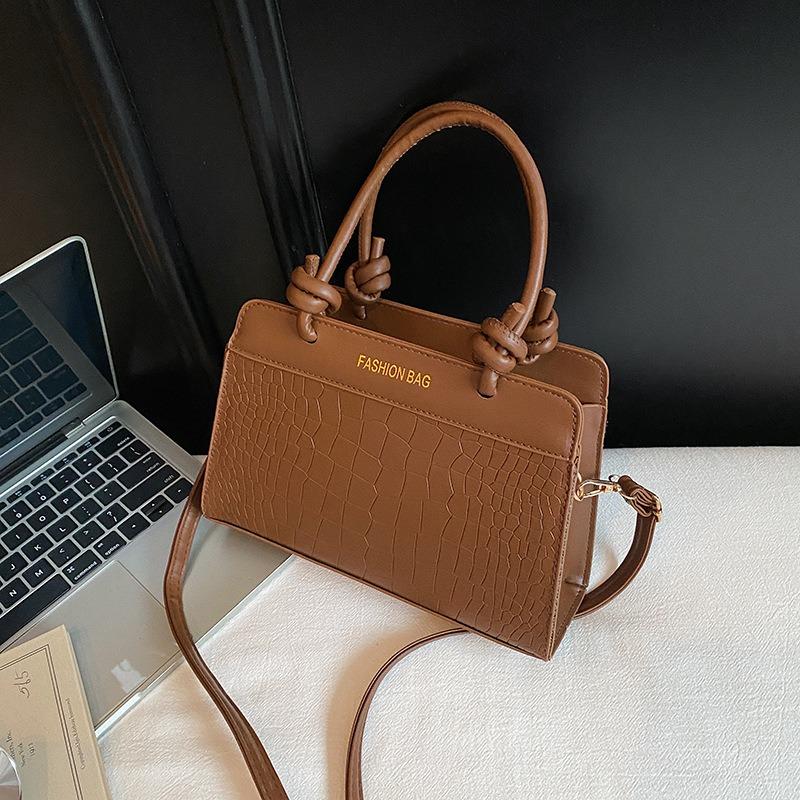 Solid Color Temperament Versatile Handbag Summer New High-end Texture Atmospheric Tote Bag Shoulder Messenger Bag Women