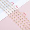 1Meter Stainless Steel Link Chain Purple Crystal Cube Square Beads Chain for DIY Boho Necklaces Bracelets Jewelry Making No Fade