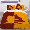 Set Copripiumino con Fantasia A.S. Roma Federa Decorazione per la Casa Regalo di Compleanno (1 * copripiumino + 2 * federe senza imbottitura)02