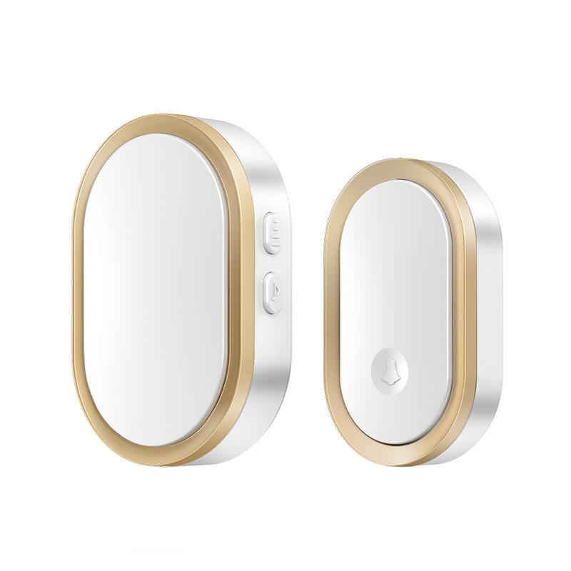 Kajias A99 Black Smart Wireless Doorbell with Long-Distance Remote Control and Music for Elderly.