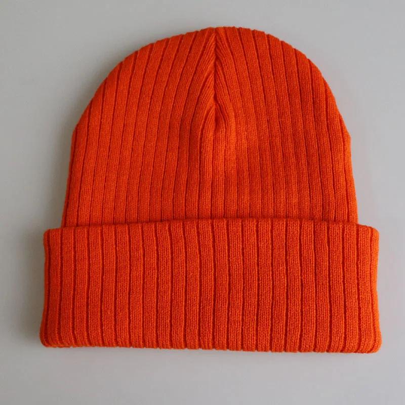 Solid Color Unisex Beanie Keep Warm Knitted Hat Fashion Hip Hop Stripe Winter Hats Skuilles Dad Ski Ladies Casual Bonnets Cap