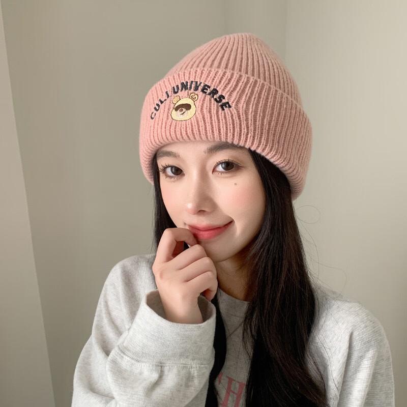 Cute Bear Winter Knitted Beanie Hat