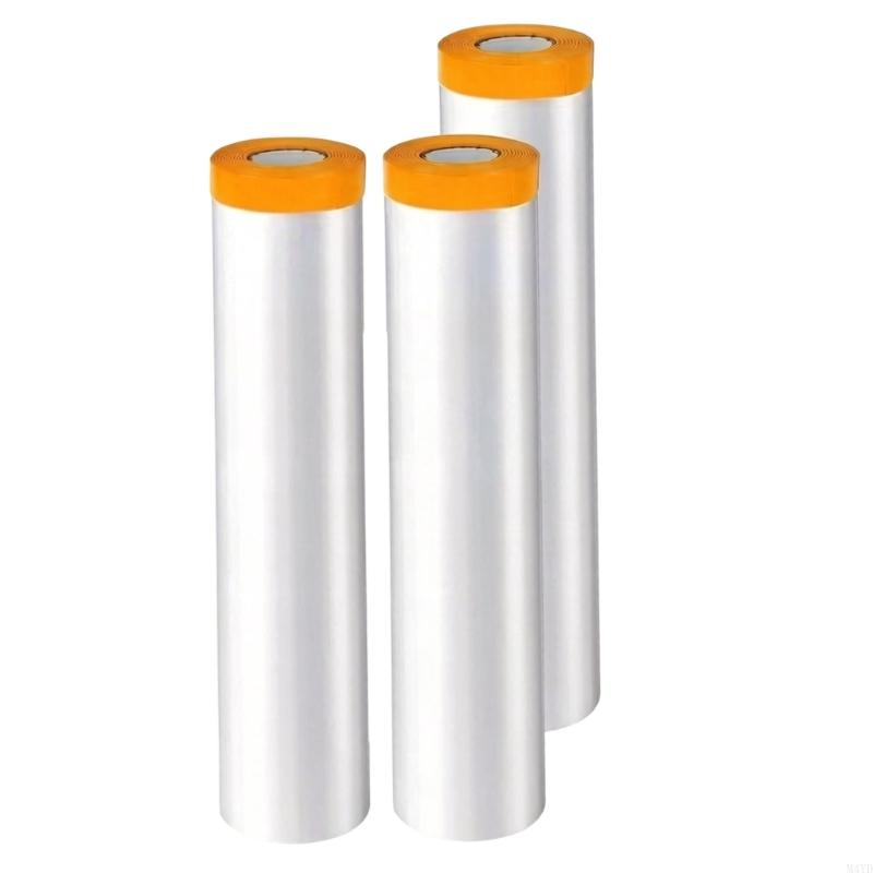 3 Roll Furniture Dustproof Protections Film Home Waterproof Plastic Film For Car Furniture And Home Protections Enduring M4YD
