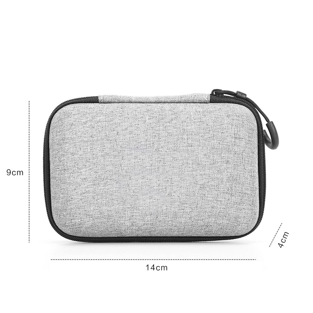 Custodia Zippata con Comparto di Ricarica per Auricolari Bluetooth
