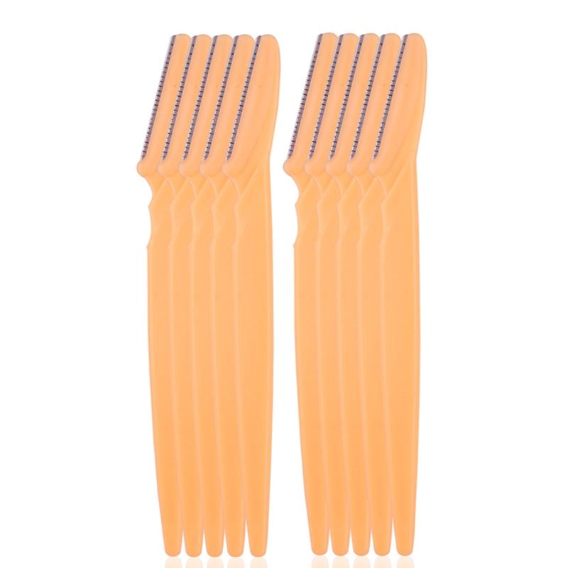 5/10/15Pcs Eyebrow Trimmer Safe Razor Face Body Hair Removal Shaver Blades Woman Eyebrows Shaping Knife Makeup Tools