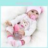 Realistic 22" Reborn Baby Doll In Soft Silicone Perfect For Xmas Gift And Collectors