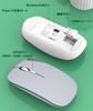 Keyboard and Mouse Set with Bluetooth and USB Rechargeable Keyboard with US for and Android Multi-Pairing, 4-Device Connections, Wireless, Tenkeyless,