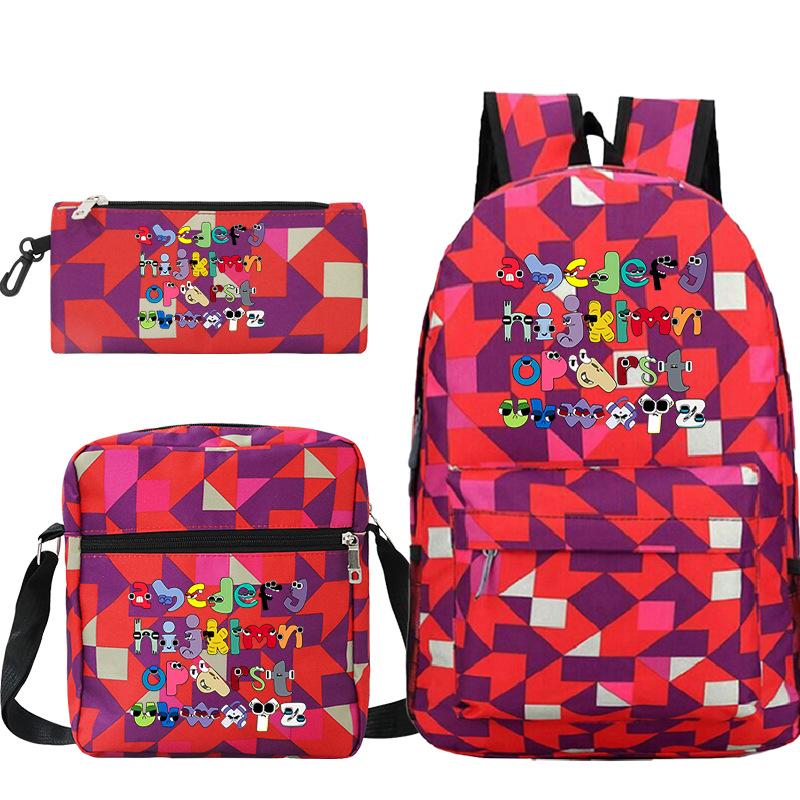 Game Alphabet Lore Alphabet Legend School Bag Backpack Shoulder Bag Pencil Case
