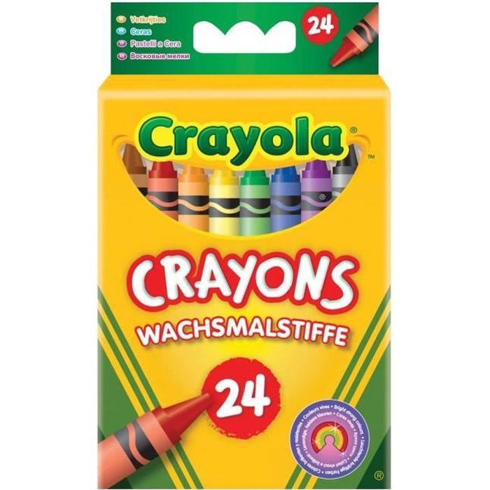 Crayola - 24 Crayons à la cire lavables - Mixte - A partir de 3 ans