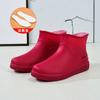 Hot-selling low-tube rain shoes women's fashion water shoes new non-slip rain boots adult warm water boots rubber shoes
