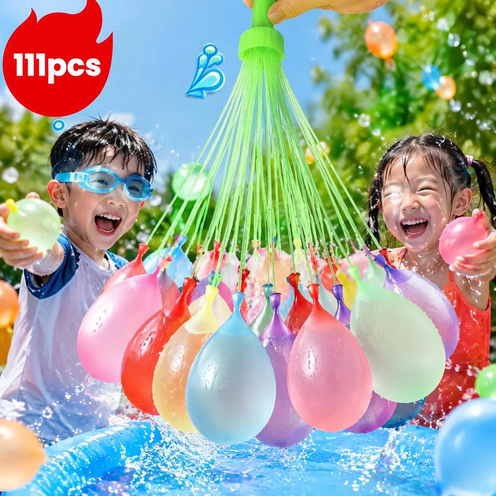 111PCS/Bag Water Balloons Funny Outdoor Team Toy Water Bombs Pool Party ToysBalloon Bundle Water Balloons Bombs Novelty Toys