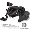Baitcasting-Angelrollen 10 + 1BB 6,3: 1 GR Casting-Angelrolle für die Reise Bass Lure Fishing Reel