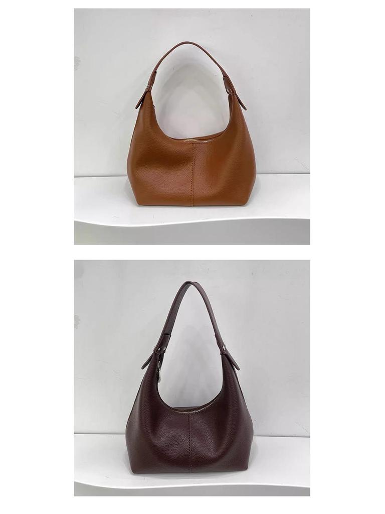 Bolsa de Ombro e Axila Feminina da Moda deste Ano em Estilo Coreano - Versátil Bolsa Dumpling de Mão para Outono/Inverno