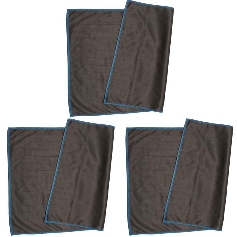 

3Pcs Super Absorbent Carbon Fiber Microfiber Cleaning Cloth For Car Glass Kitchen Surfaces No Residues Polishing Towel