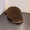 Corduroy Flat Autumn Beret Hat Cap For Lightweight Breathable Gift Commuting