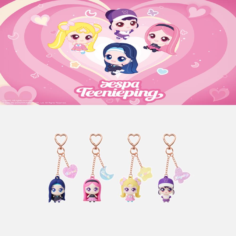 Pre-order Teenieping X aespa Figure Key Ring Cutie ver.