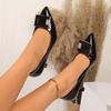 Fashion 2025 New Women Brand Genuine Leather Butterfly-Knot Pumps Shoes Office Lady Pointed Toe Slip On Casual Shoes Size