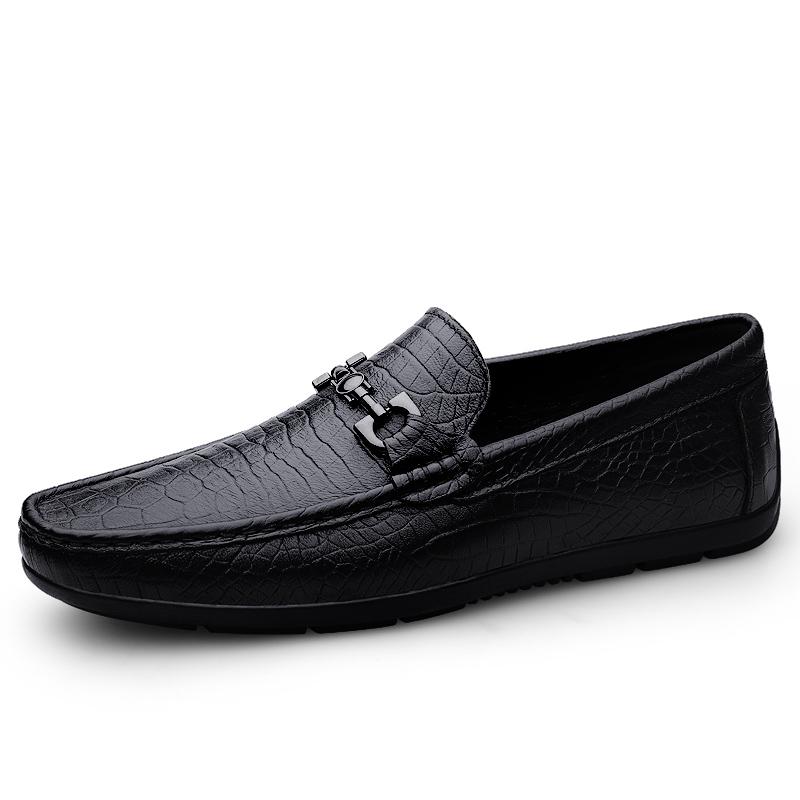 

Модные мужские лоферы из натуральной кожи высокого качества, мужская деловая обувь класса люкс, классические слипоны для вождения, повседневные офисные мокасины 44 чёрный