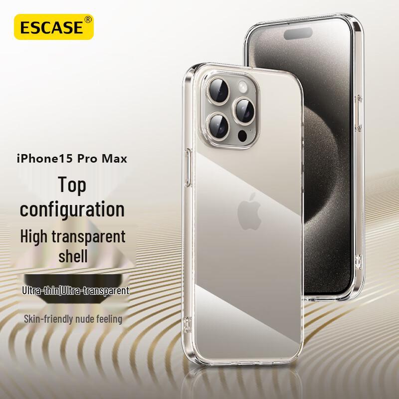ESCASE Clear Anti-Drop TPU Soft Case for iPhone
