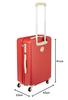 Hunt Mine Suitcase, 47L, 3.5kg Capacity, with Caster Stoppers, 61cm, 47L, 3.5kg Capacity, 05748 10, Anemone Red