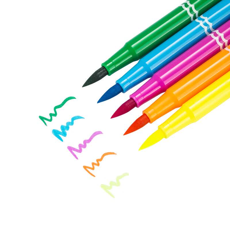 Deli Soft-Tip Washable Watercolor Pen Set