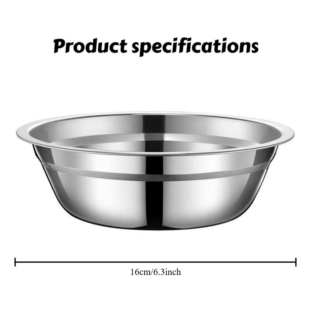 2/6/10PCS 304 Stainless Steel Pet Bowl: Non-Slip, Durable Food & Water Dish for Cats & Dogs, Easy To Clean & Chew-Proof