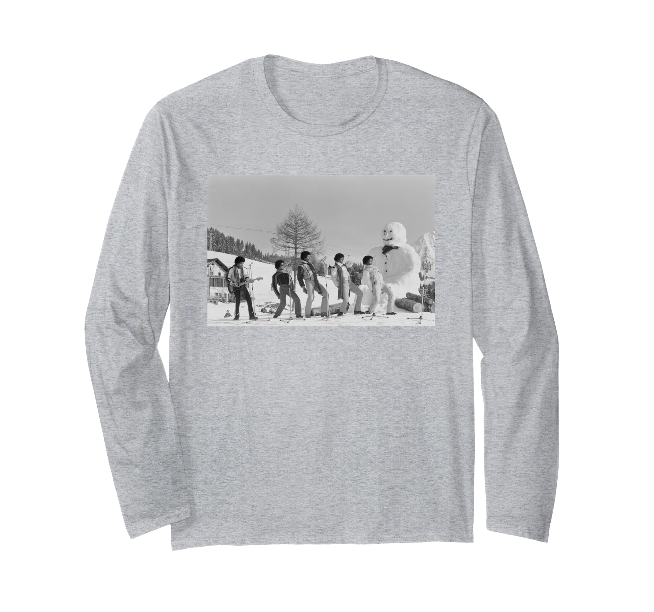 

Футболка с длинным рукавом Jackson 5 Live с Майклом Джексоном серый