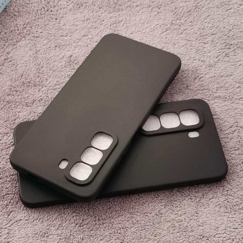 For Infinix Hot 50 Pro Plus Pro+ 4G 5G Case Black Matte Soft TPU Back Phone Cover for Infinix Hot 50i 50 Smart 9 Cases Shells