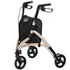 3 Wheel Rollator, Lightweight Aluminium Tri Walker with Adjustable Handle, Storage Bag and Dual Brakes, Folding Mobility Walking Aid for Elderly