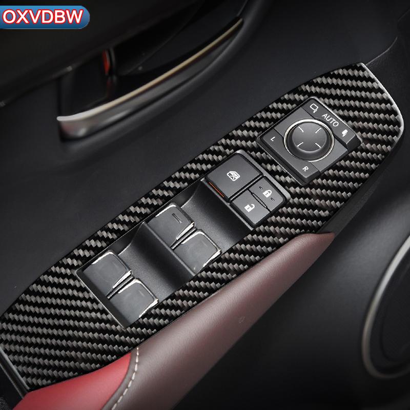 For LEXUS NX 300H200T LHD RHD Accessories Steering Wheel Outlet Car Door Gear Panel Decorate Carbon Fiber Interior Trim