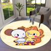 One Piece Jolly Roger Logo Round Area Rug Carpet Rug For Living Room Bedroom Sofa Playroom Decor Nonslip Floor Mat