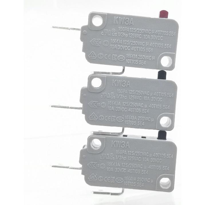 KW3A Microwave Oven Door Switch 16A 125/250V Door Interloc (2 Normally Open and 1 Normally Closes)