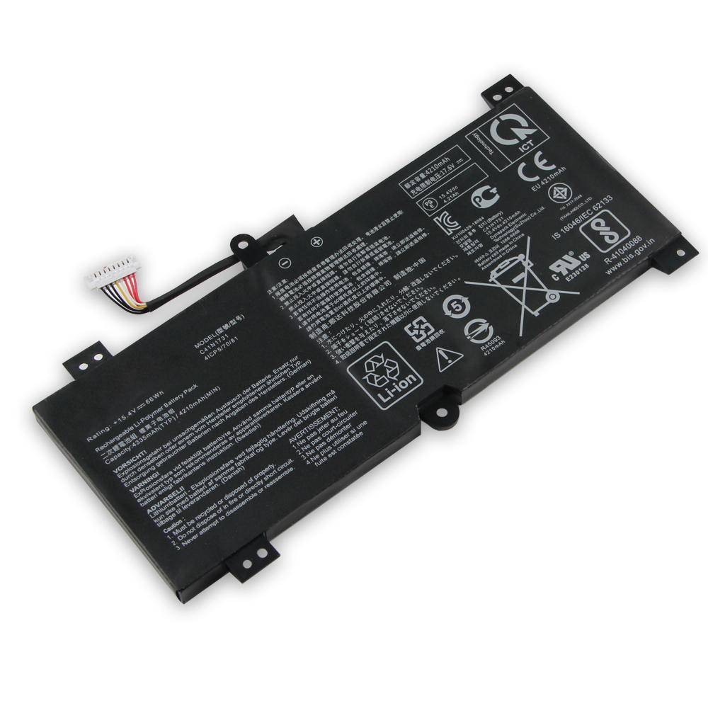 NEW Replacement Battery For ASUS ROG LG531G GMG712L G731GU LG532L  GL504 GL504G GL504GM GL504GW G731GU G731GV C41N1731 Laptop Battery 4210mAh