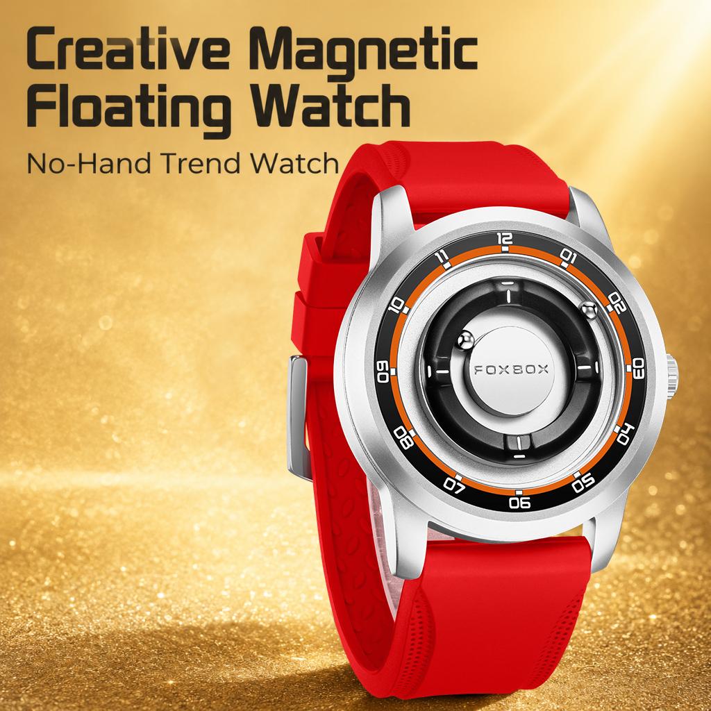 FOXBOX Outdoor Quartz Man Watch Unique Creative Fashion Trend Clocks Casual Sports Leather Strap Waterproof Men Wristwatches+Box