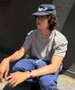MOOD INSIDE Ribbed Muscle Round Half Tee_White Melange (B Type)