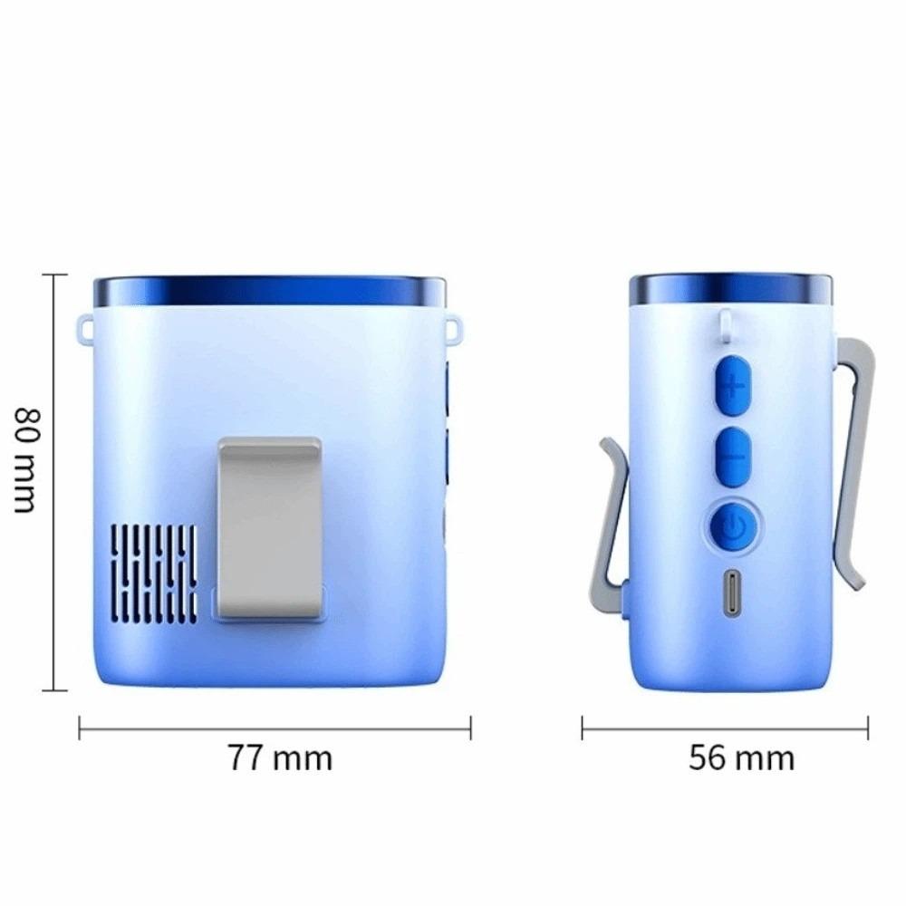 LED Display Neck Fan USB Rechargeable Portable Fan Portable Cooling Fan  Summer