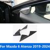 Front Window A Pillar Triangle Cover Trim For Mazda 6 M6 Atenza Sedan - 2024 Carbon Fiber Inner Accessories Car Styling