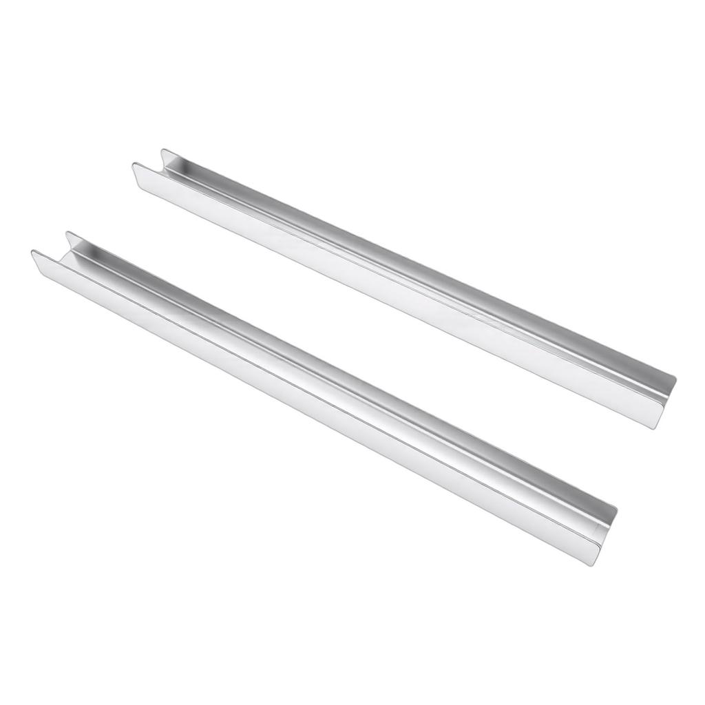 2pcs 304 Stainless Steel Drawer Cap Slip On Door Drawer Edge Guard for 0.75in Thick Doors Drawers