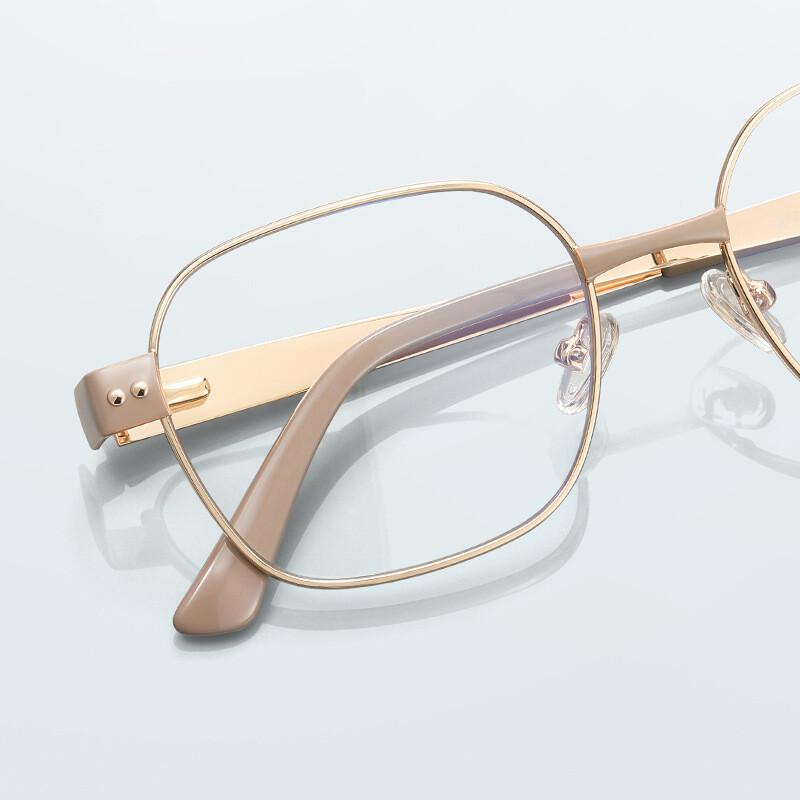 Luxury Anti Blue Light Glasses For Myopia Retro Minus Diopters Eyeglasses Metal Frame Womens Prescription Glasses -1 -2 -6