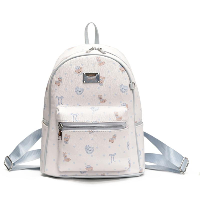 Popular Fashion Printed Backpack Women's Bag Summer New Commuter Light College Bag