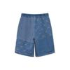 Li Ning Sports Basketball Collection Denim Shorts Unisex Blue AJSR009-1