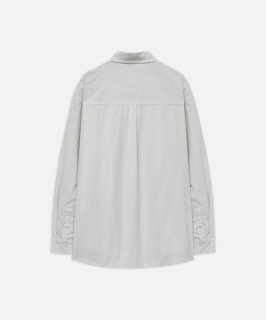 DRAW FIT Tidy Minimalist Striped Shirt [White]